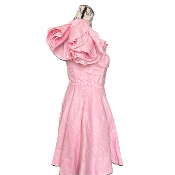 Bardot Sigma Mini Dress in SOFT PINK  Size 4 Retail NWT $179 - Picture 4 of 11